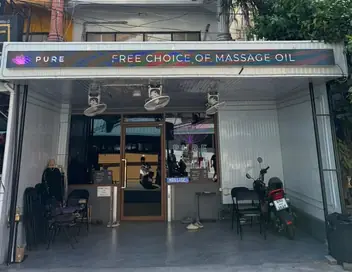 Pure Pattaya shopfront with sign